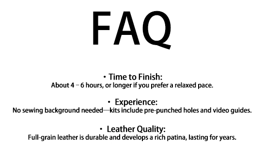 About Leather Bag DIY Kit FAQ About Leather Bag DIY Kit FAQ
