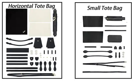 Horizontal Tote Bag And Small Tote Bag material