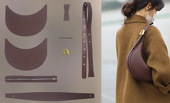 A Crescent bag can be made without a machine. A Crescent bag can be made without a machine.