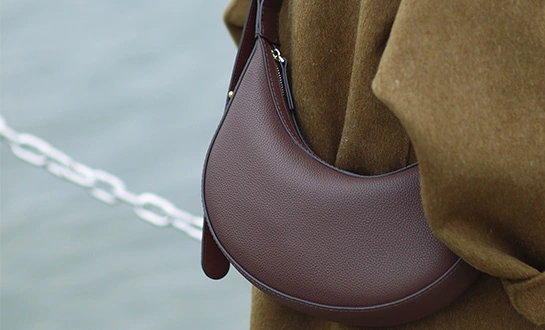 Leather Bag Making Kits-Crescent Bag Details Leather Bag Making Kits-Crescent Bag Details