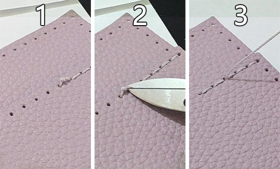 Leather Bag-Making Kit-Leather wrong stitching treatment method