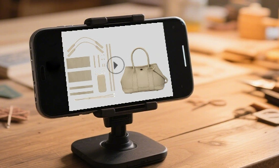 DIY Leather Bag Kit-Video tutorials