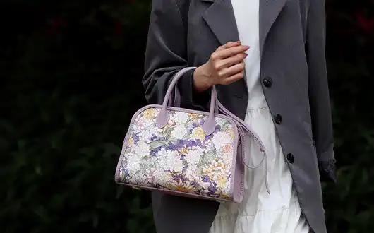   Handbag: Lavender Purple Flower Bag