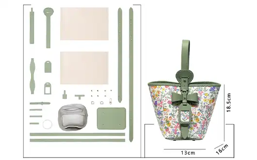 Leather & Fabric DIY crossbody bag making kits
