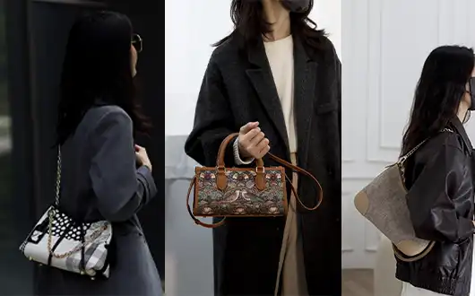 Multiple styles of leather and cloth kits for bag making