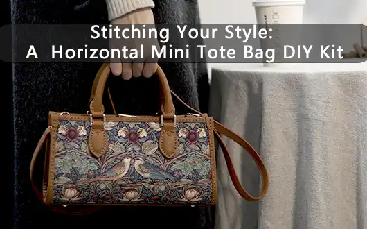 Stitching Your Style: A  Horizontal Mini Tote Bag DIY Kit